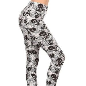 Women's Full-length Skull Leggings